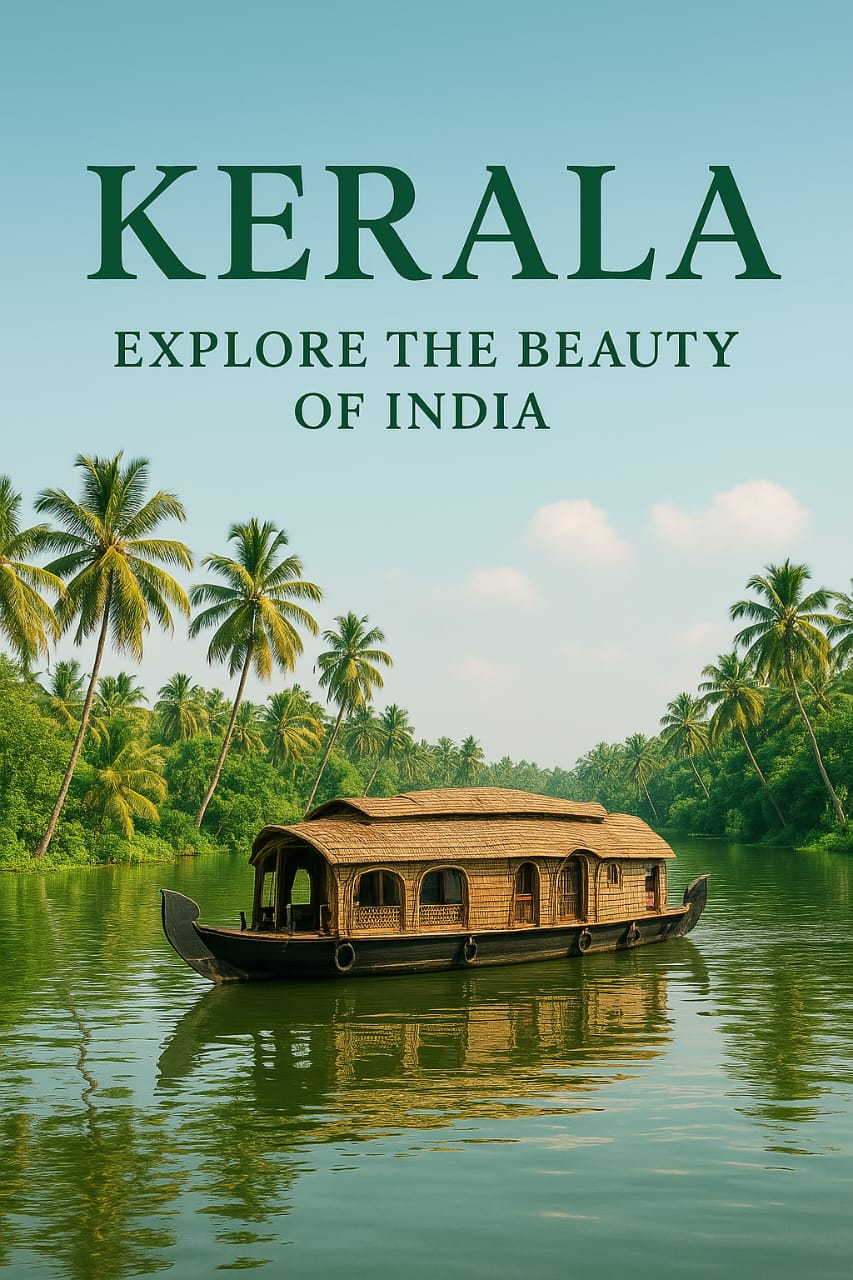 “Kerala 5-Day Escape: From Serene Backwaters to Majestic Hills & Pristine Beaches”